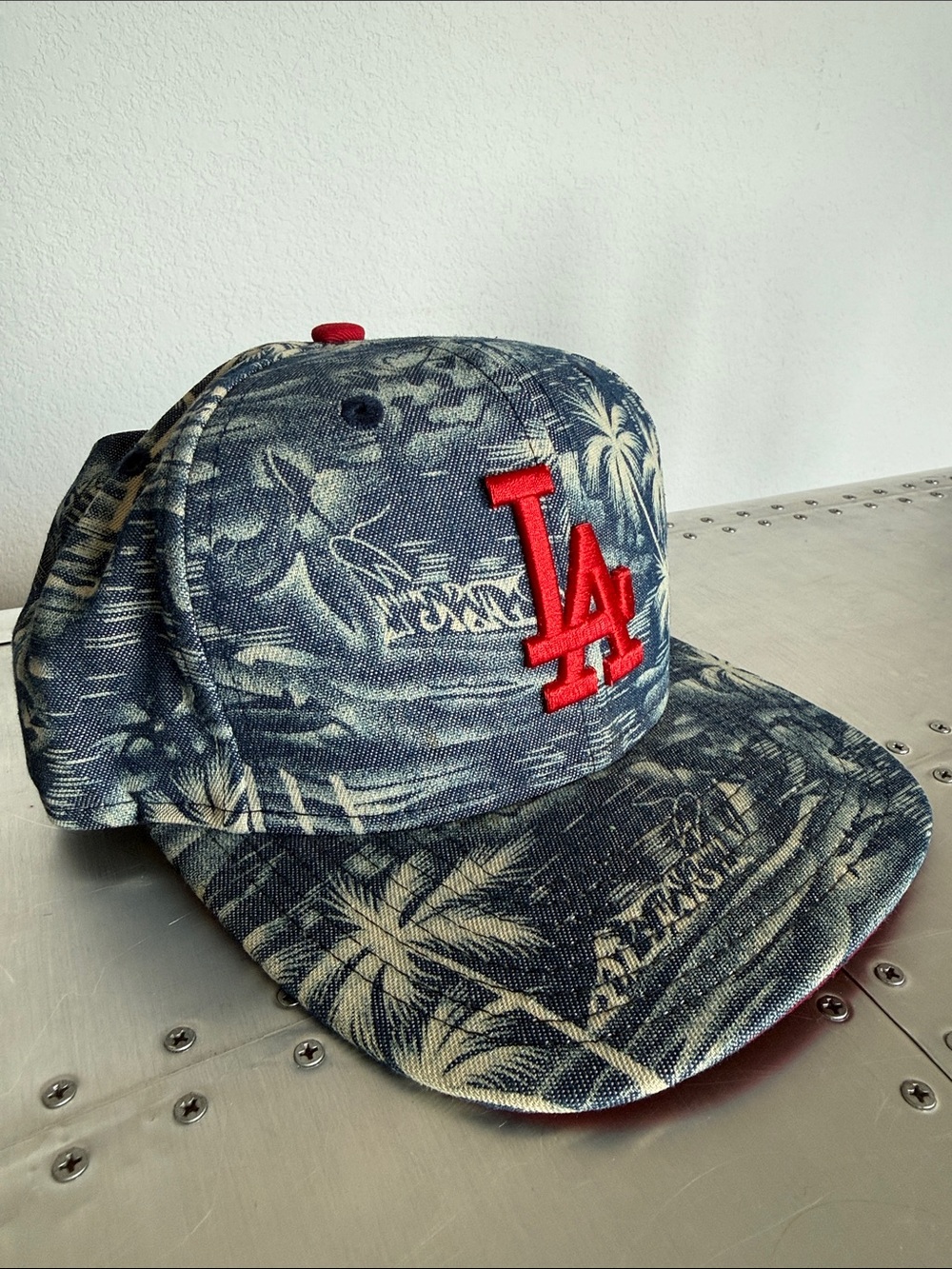 New Era LA Red Logo Tropic Print Baseball Cap